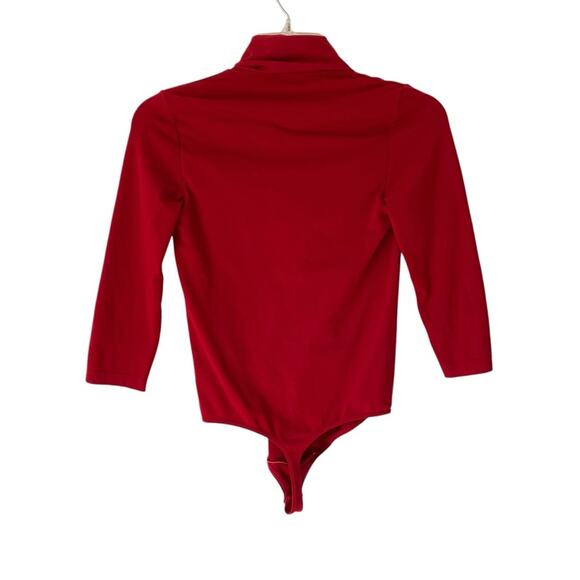Wolford Deep Red Stretchy Bodysuit size small - Picture 4 of 7